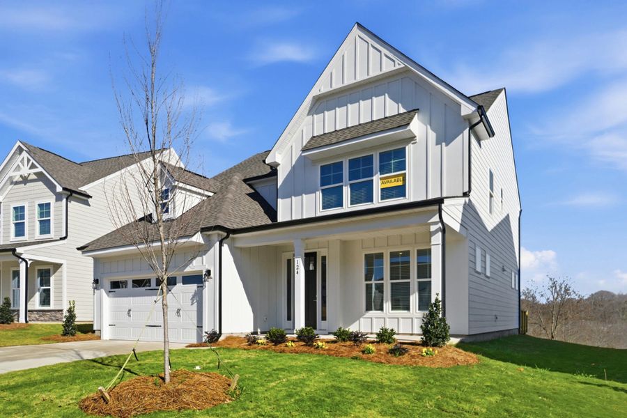 Front exterior of a new home in Summerlin, Mooresville, NC, highlighting curb appeal (Image 24).