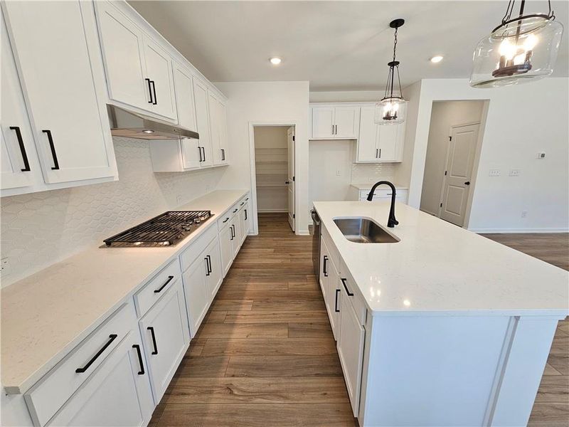 Furnished interior view inside a new home in The Estates at Casteel, Bethlehem (Image 12).