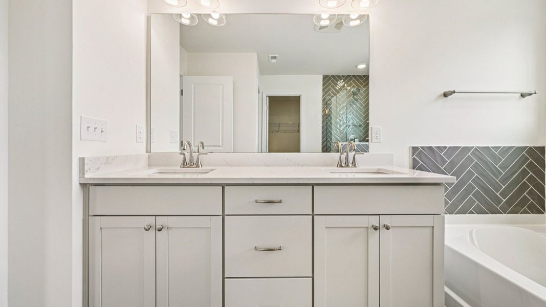 Representative furnished interior of a home built from the Juniper by DRB Homes in Essex Village, Franklinton (Image 51).