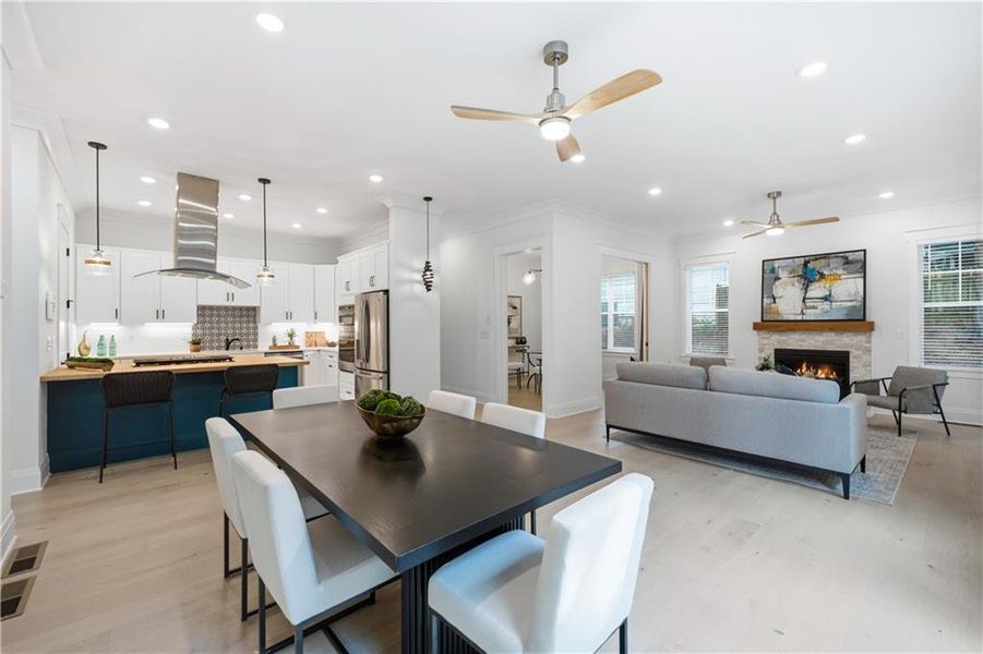 Furnished interior view inside a new home in , Decatur (Image 5).