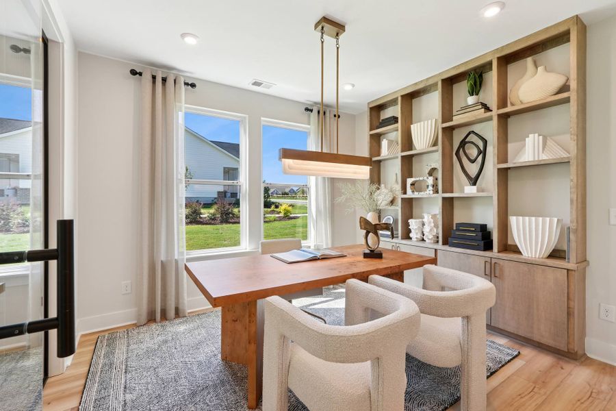 Representative furnished interior of a home built from the Sandy Lane by Tri Pointe Homes in The Pines Collection at Serenity, Fuquay Varina (Image 6).