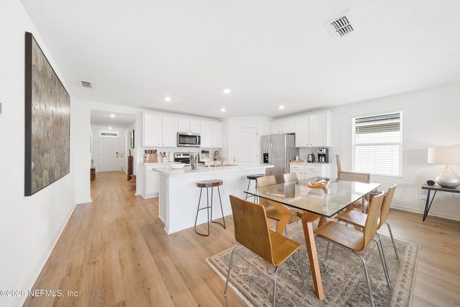 Furnished interior view inside a new home in Copes Landing, Jacksonville (Image 37). Furnished interior view inside a new home in Copes Landing, Jacksonville (Image 37).