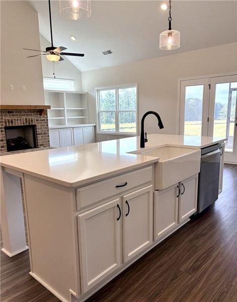 Furnished interior view inside a new home in Heritage Pointe at The Georgian, Villa Rica (Image 13).