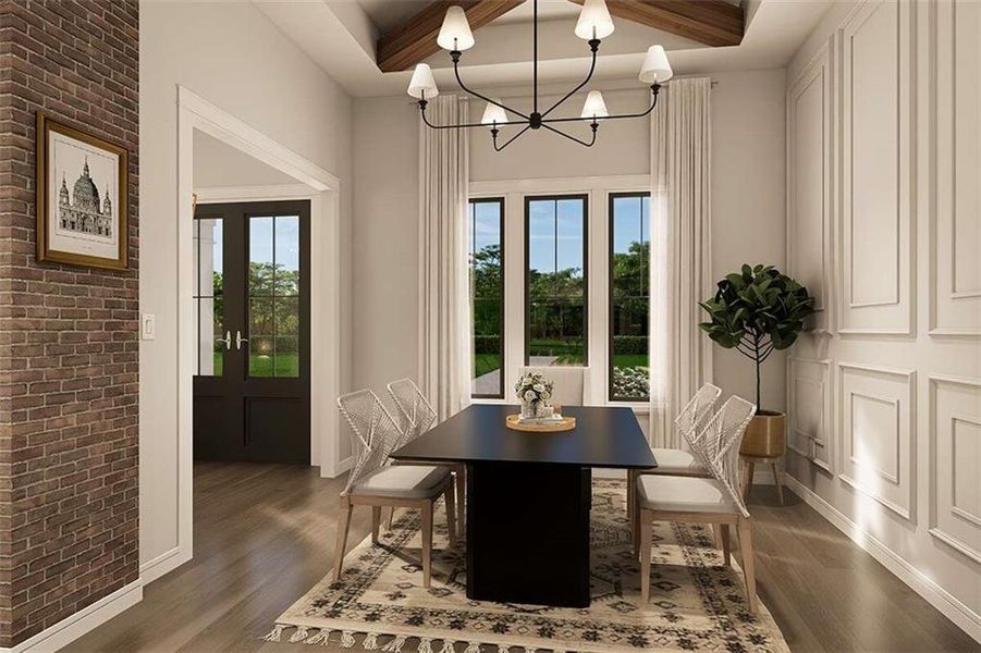Furnished interior view inside a new home in , Maysville (Image 8).