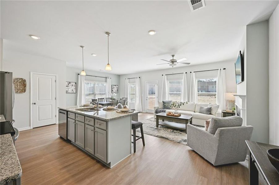 Furnished interior view inside a new home in Creekside Village, Lithonia (Image 6).