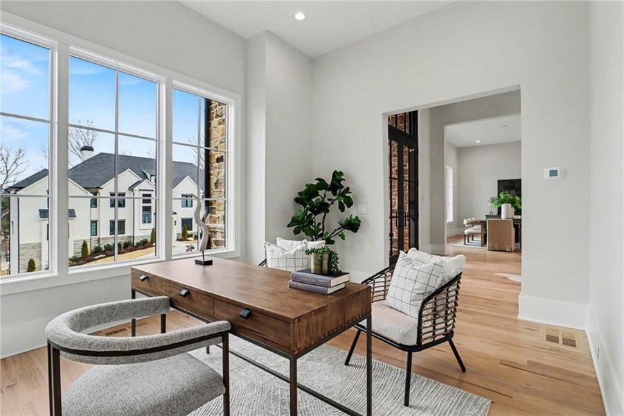 Furnished interior view inside a new home in , Alpharetta (Image 8).