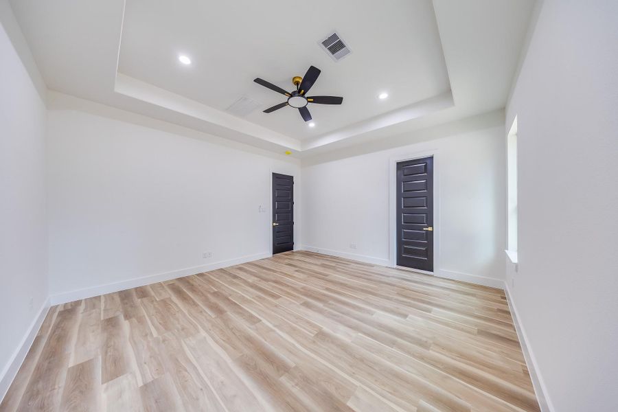 Wood-like flooring, creates a warm, inviting atmosphere with a stylish and durable finish throughout. Wood-like flooring, creates a warm, inviting atmosphere with a stylish and durable finish throughout.