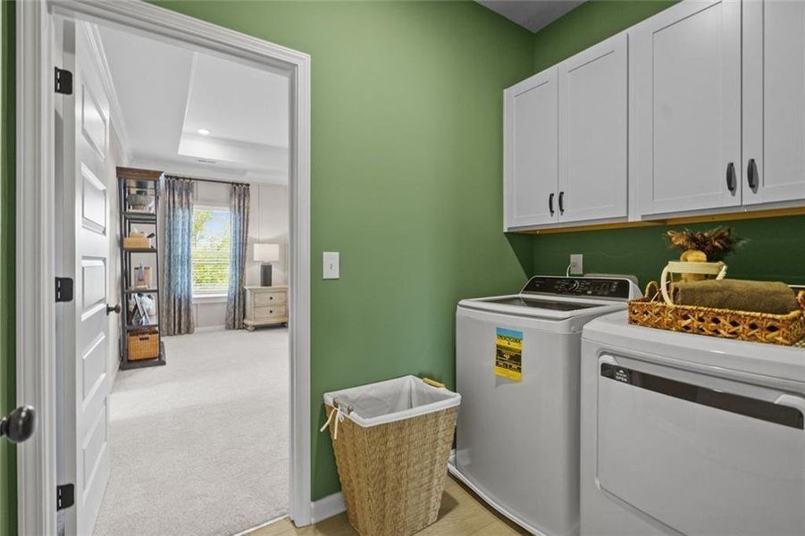 Furnished interior view inside a new home in Summerfield Place, Carrollton (Image 37).