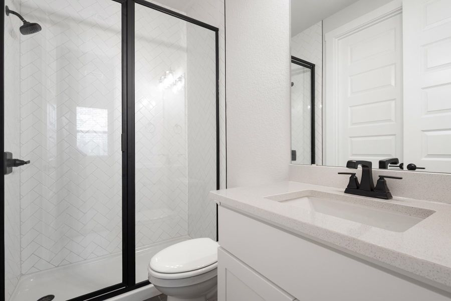 Furnished interior view inside a new home in Lariat, Liberty Hill (Image 16).