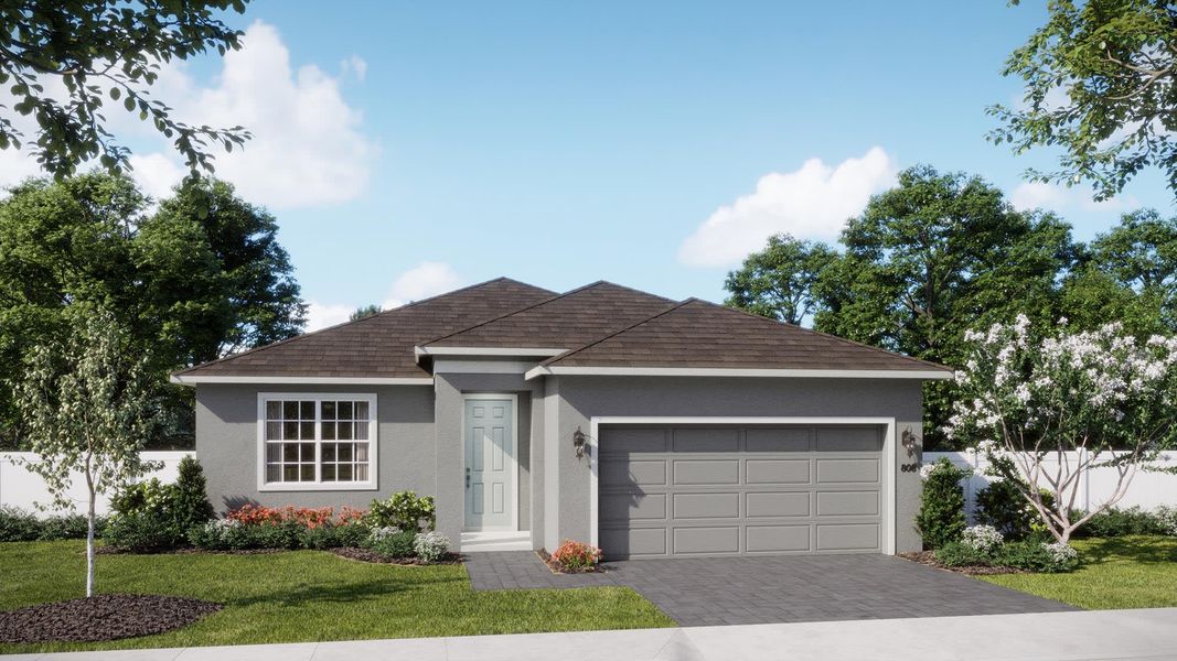 Traditional Elevation | Sebring | Trinity Gardens | New Homes in DeLand, FL by Landsea Homes