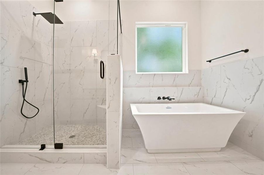 Furnished interior view inside a new home in , White (Image 10).