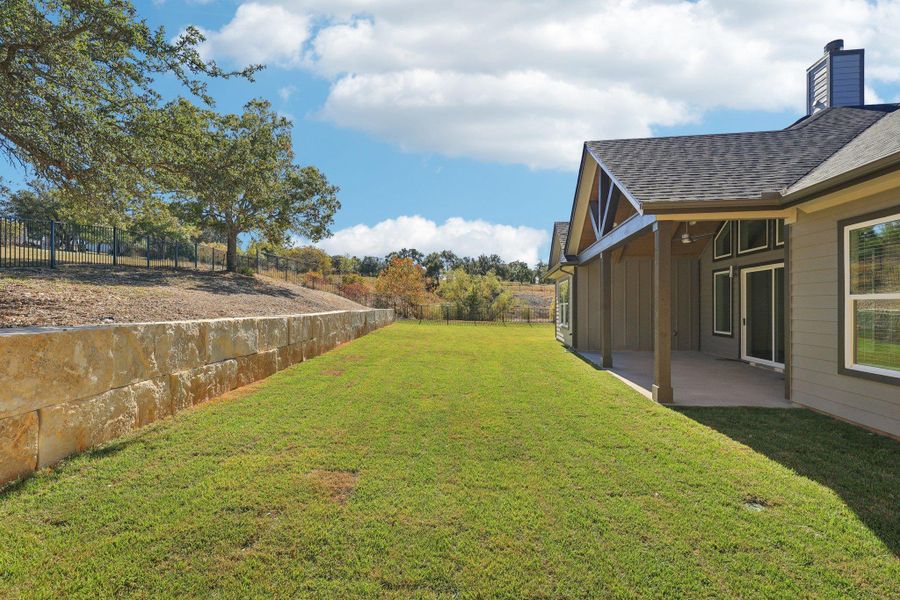 Exterior details and patio area of a home in , Burnet (Image 18). Exterior details and patio area of a home in , Burnet (Image 18).