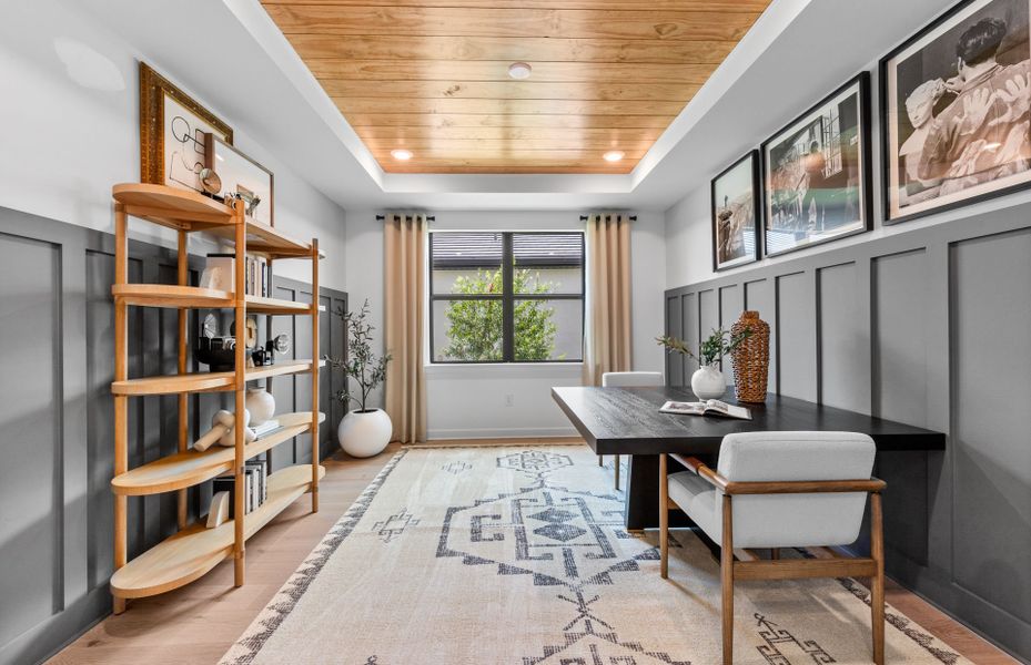 Flex room with optional doors, perfect for a home office Flex room with optional doors, perfect for a home office