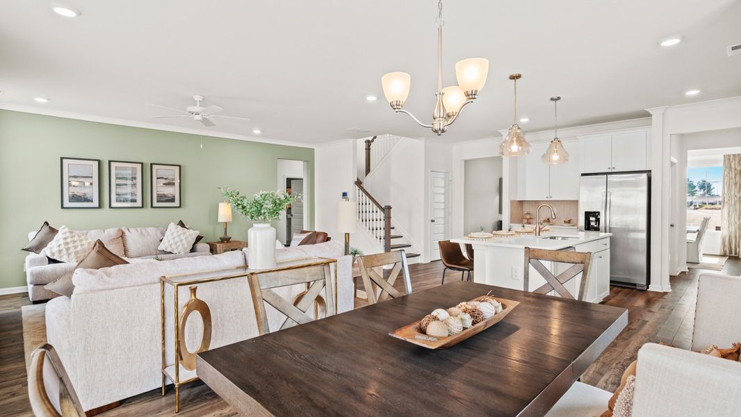 Representative furnished interior of a home built from the Hampshire by D.R. Horton in Westland, Bogart (Image 11).