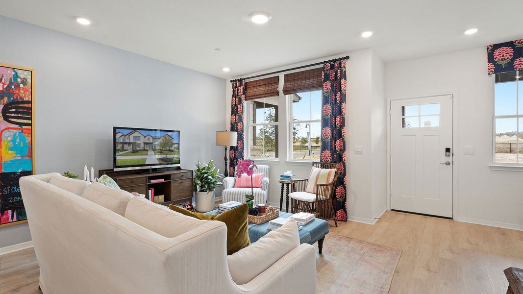 Furnished interior view inside a new home in Avery Centre, Round Rock (Image 9).