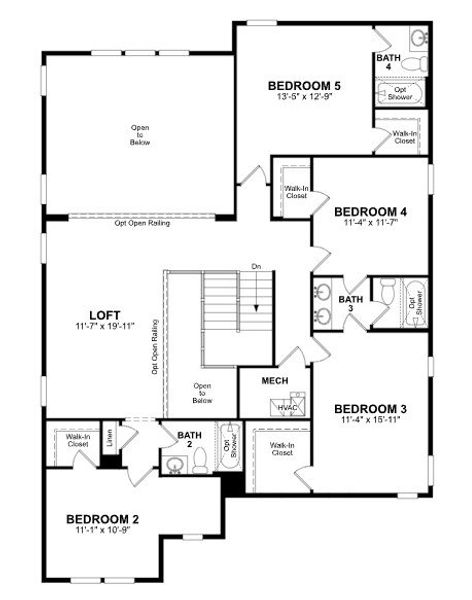 2D floor plan layout of this home in Acacia, Cumming, GA (Image 4).