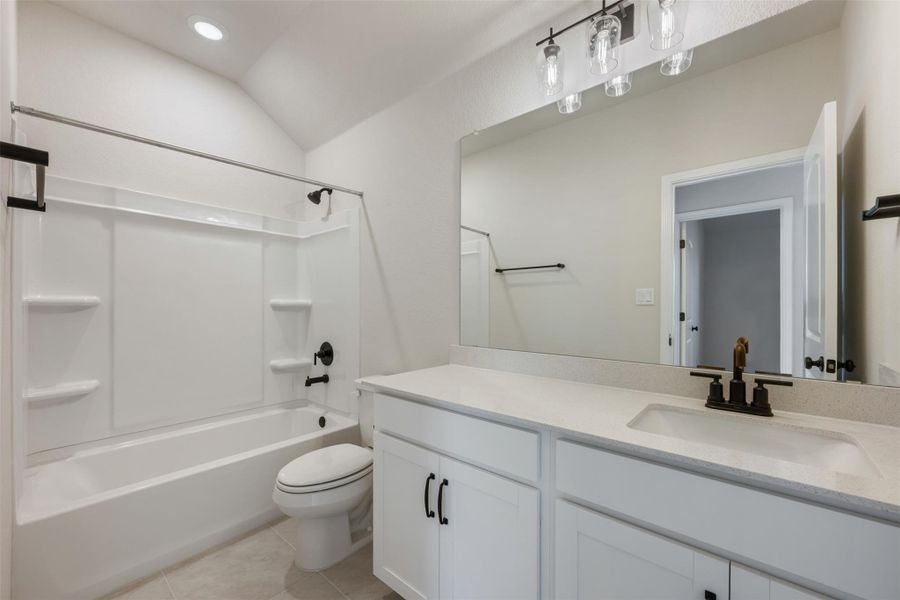 Furnished interior view inside a new home in The Colony 50s, Bastrop (Image 6).