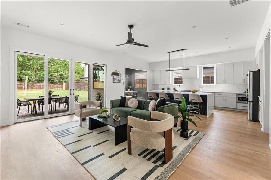 Furnished interior view inside a new home in , Atlanta (Image 5).