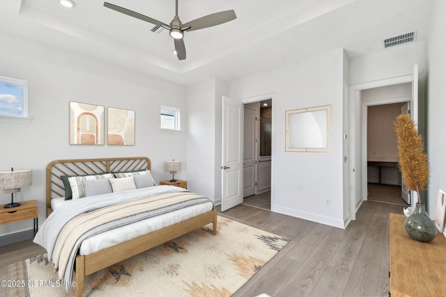 Furnished interior view inside a new home in Crosswinds 40’, Ponte Vedra (Image 10).