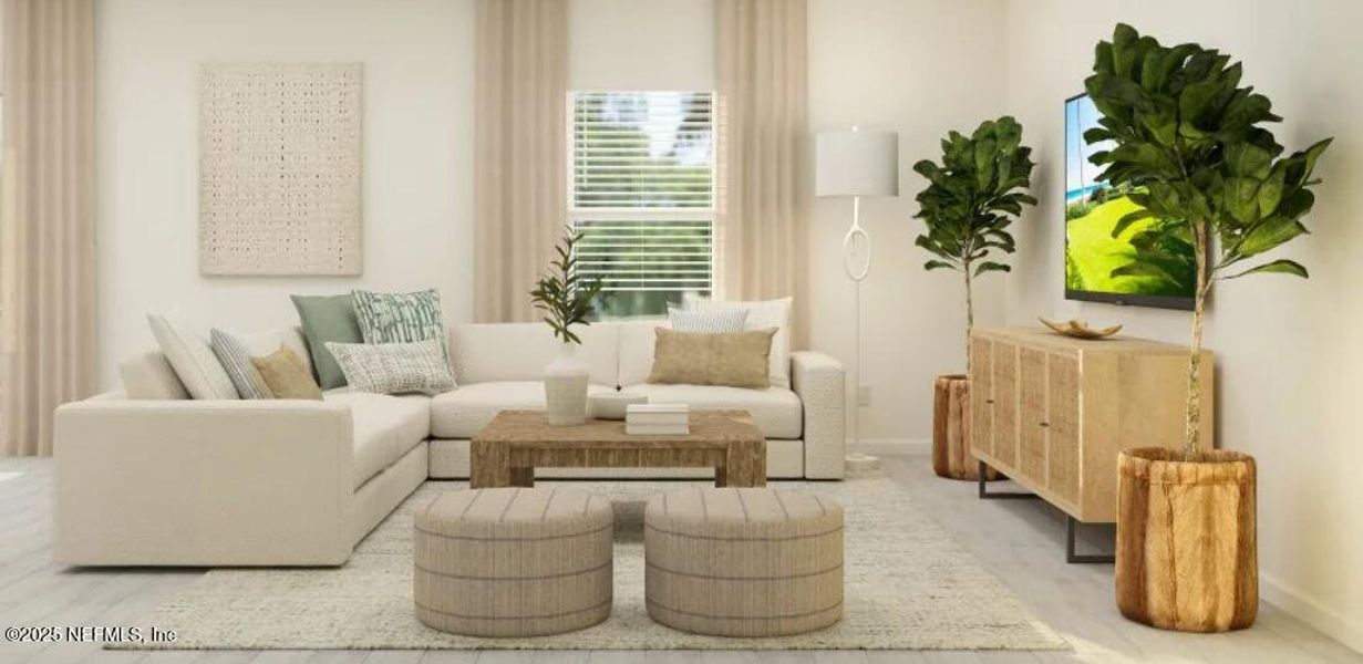 Furnished interior view inside a new home in Silver Meadows at SilverLeaf: Silver Meadows 50s, St. Augustine (Image 20).