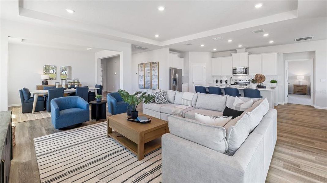 Furnished interior view inside a new home in Oakfield Trails, Parrish (Image 9). Furnished interior view inside a new home in Oakfield Trails, Parrish (Image 9).
