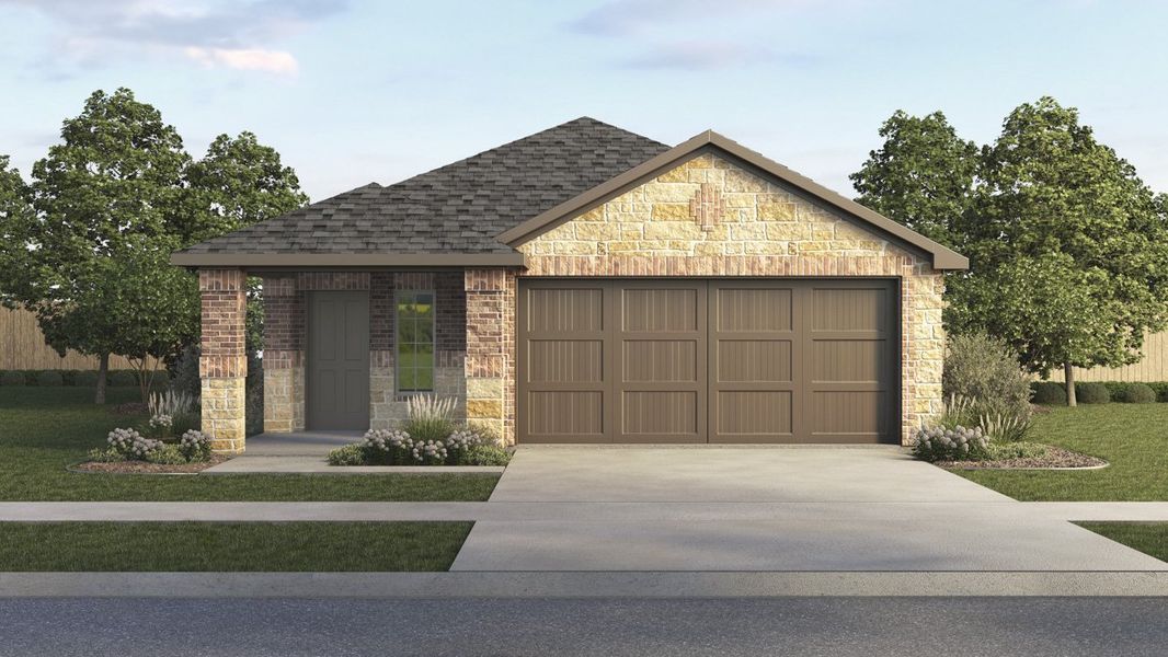 Representative exterior photo of a completed home built from the Camila by D.R. Horton in Winchester Crossing, Princeton, TX (Image 2). Representative exterior photo of a completed home built from the Camila by D.R. Horton in Winchester Crossing, Princeton, TX (Image 2).