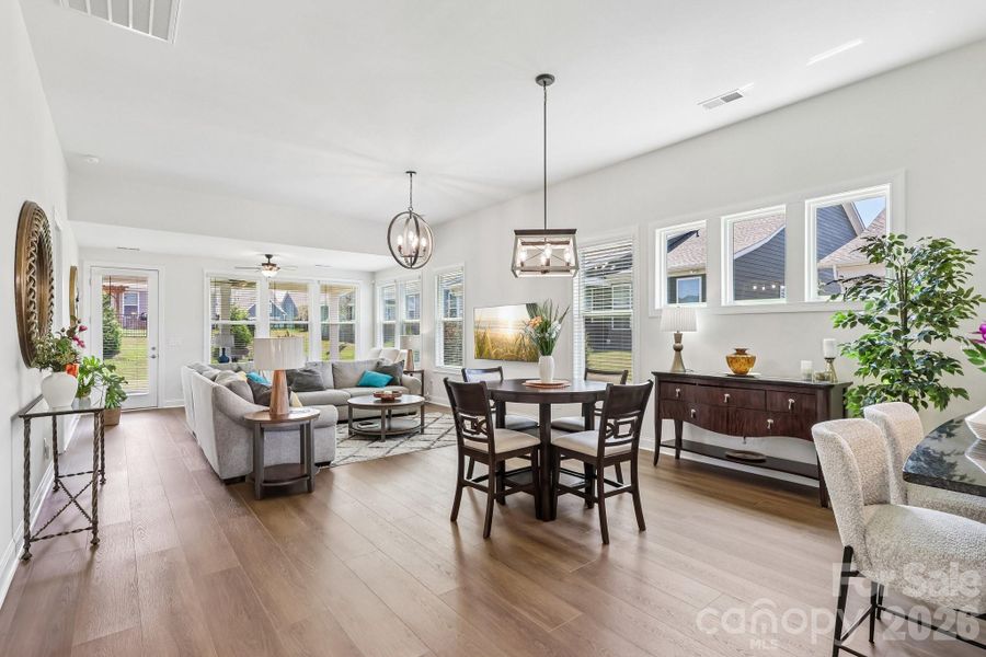 Furnished interior view inside a new home in , Charlotte (Image 6).