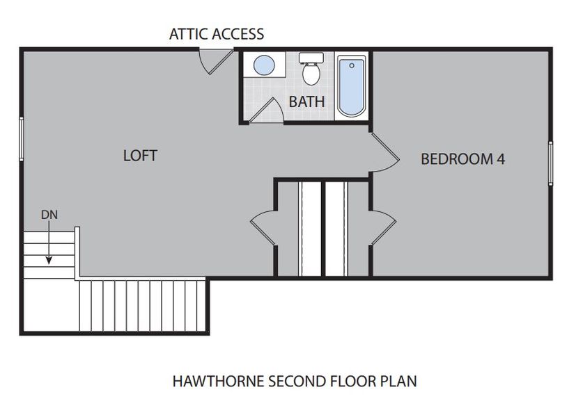 2D floor plan layout of this home in Harmon Hill Estates, Hopkins, SC (Image 4).