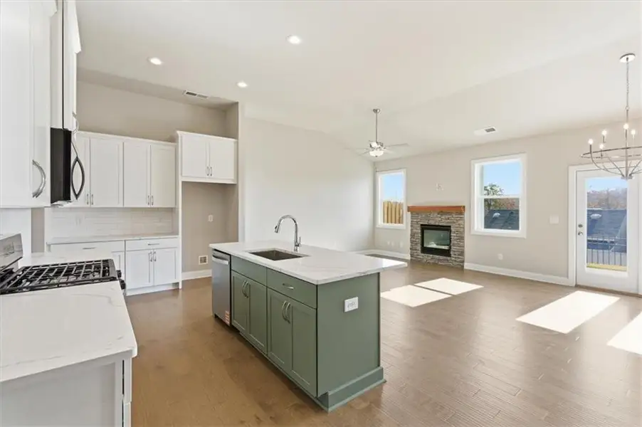 Furnished interior view inside a new home in , Canton (Image 3).