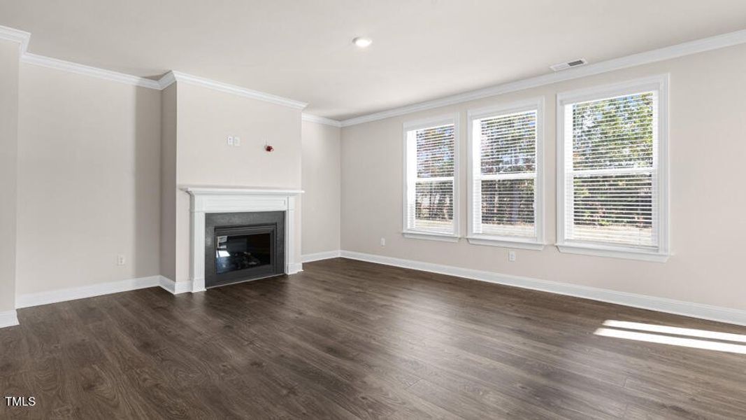 Living Area with Fireplace