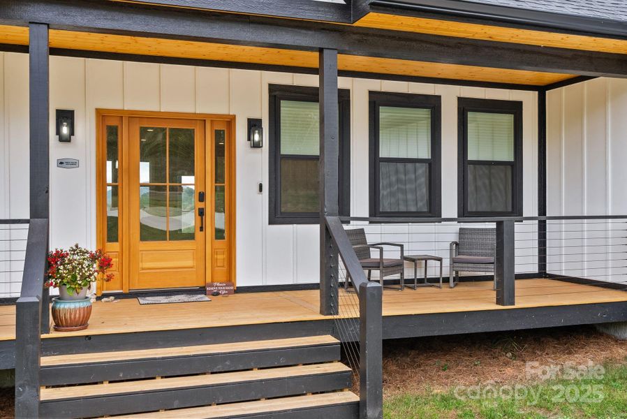 Exterior details and patio area of a home in , Alexander (Image 24).