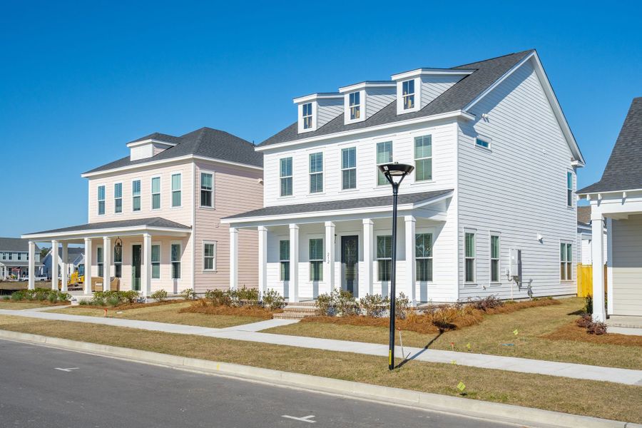 Representative exterior photo of a completed home built from the Barclay by Homes by Dickerson in Nexton, Summerville, SC (Image 12). Representative exterior photo of a completed home built from the Barclay by Homes by Dickerson in Nexton, Summerville, SC (Image 12).