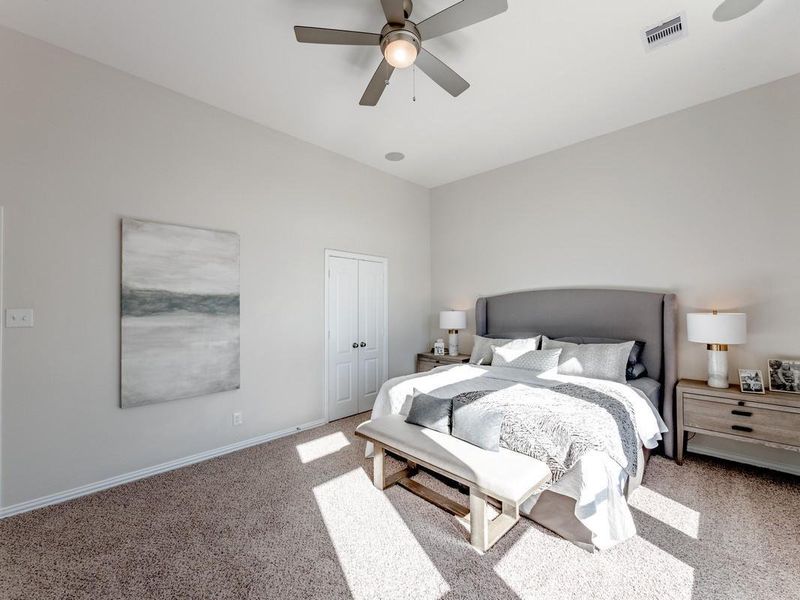 Furnished interior view inside a new home in Massey Oaks, Pearland (Image 9).