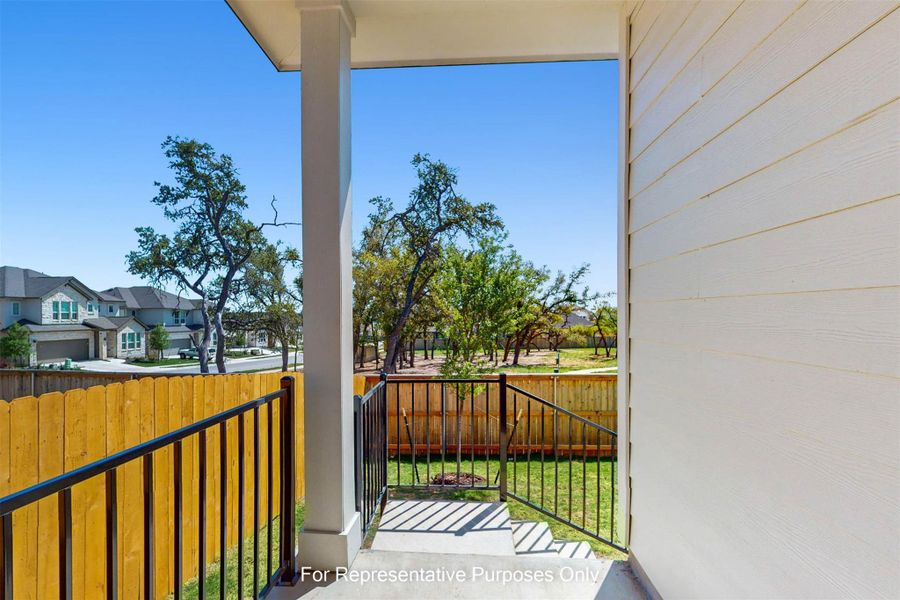 Exterior details and patio area of a home in Heritage, Dripping Springs (Image 2). Exterior details and patio area of a home in Heritage, Dripping Springs (Image 2).