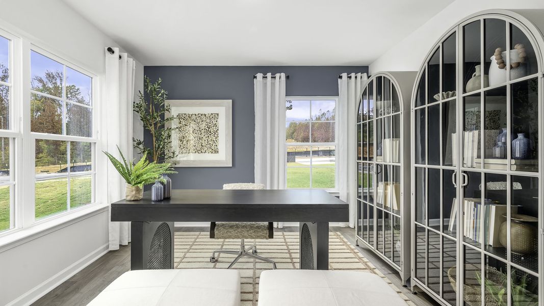 Representative furnished interior of a home built from the Hayden by D.R. Horton in Brookhaven, Greensboro (Image 5).