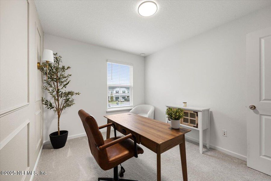 Furnished interior view inside a new home in Shearwater: Affordable Luxury Townhomes, St. Augustine (Image 12).