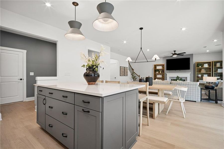Furnished interior view inside a new home in Creekside at Skelton, Hoschton (Image 8).