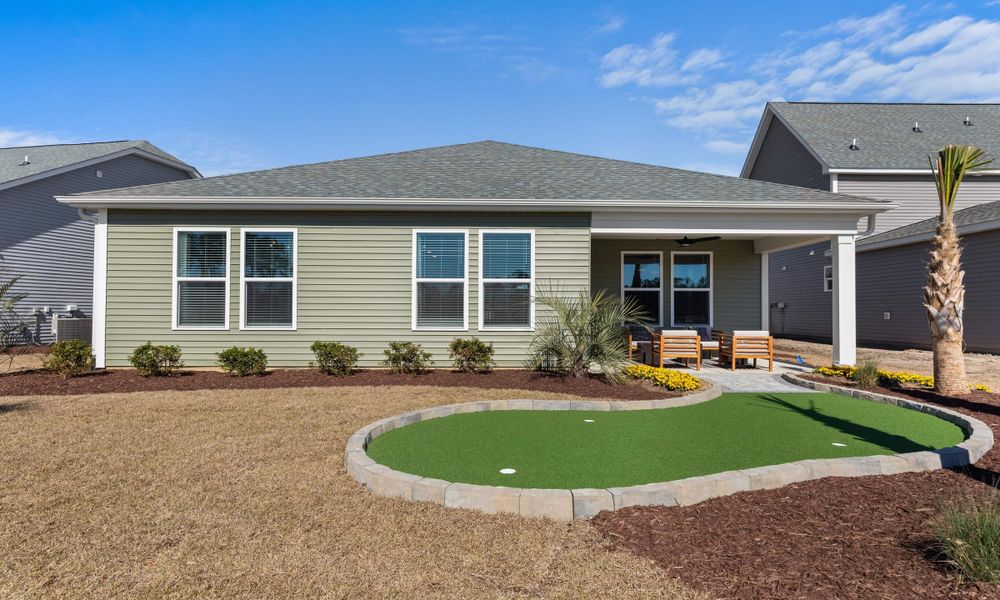 Representative exterior details of a home built from the The Redbud by Chesapeake Homes in The Willows, Loris (Image 3).