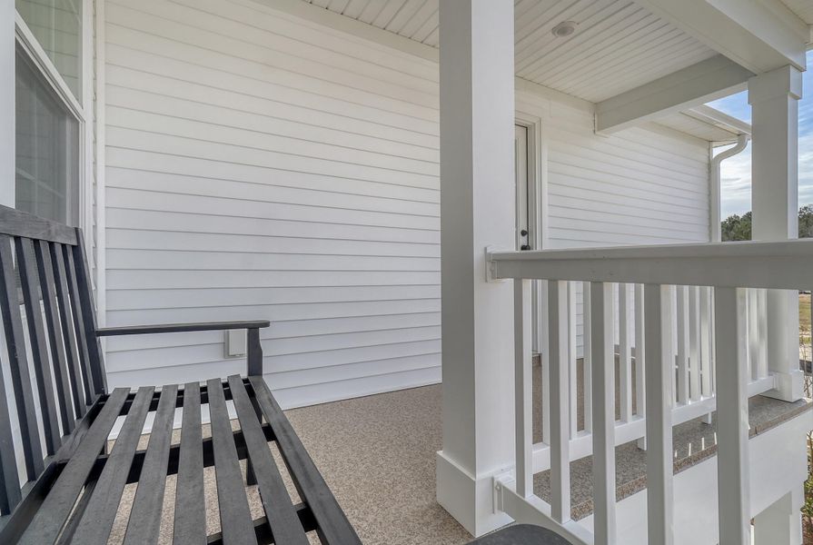 Exterior details and patio area of a home in Six Oaks, Summerville (Image 26).