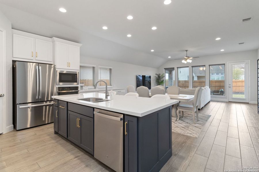 Furnished interior view inside a new home in Alsatian Oaks 50', Castroville (Image 7). Furnished interior view inside a new home in Alsatian Oaks 50', Castroville (Image 7).