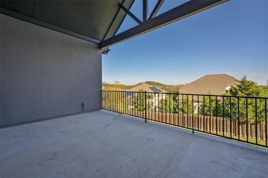 Oversized covered patio