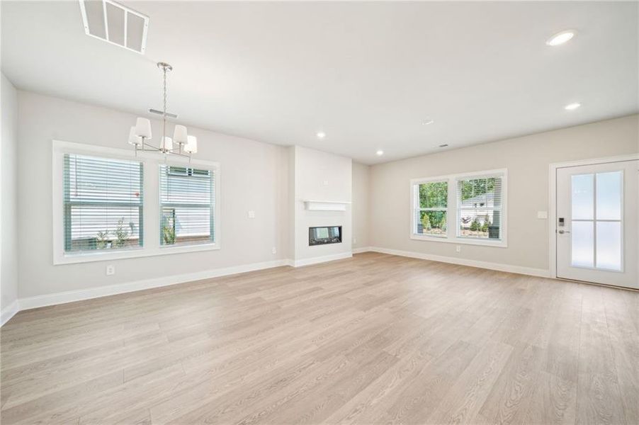 Spacious, unfurnished interior of a new home in Hemingway - Cottage Series, Cumming (Image 28). Spacious, unfurnished interior of a new home in Hemingway - Cottage Series, Cumming (Image 28).
