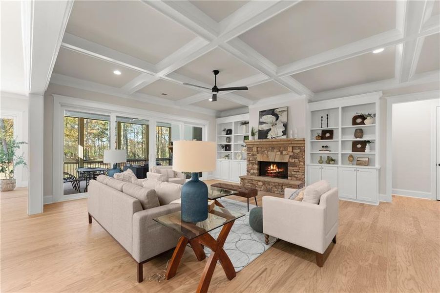 Furnished interior view inside a new home in , Gainesville (Image 40).