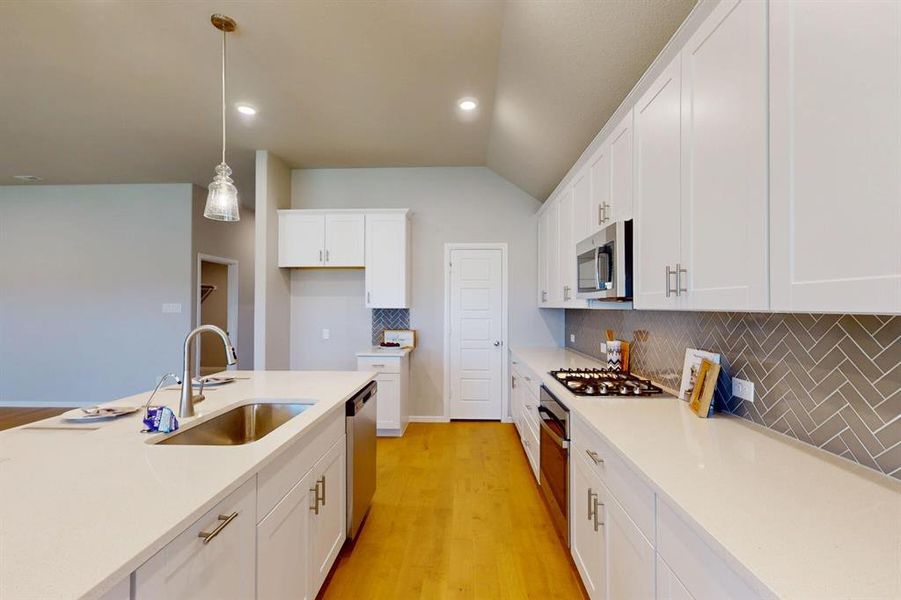 Furnished interior view inside a new home in The Preserve, Justin (Image 6). Furnished interior view inside a new home in The Preserve, Justin (Image 6).