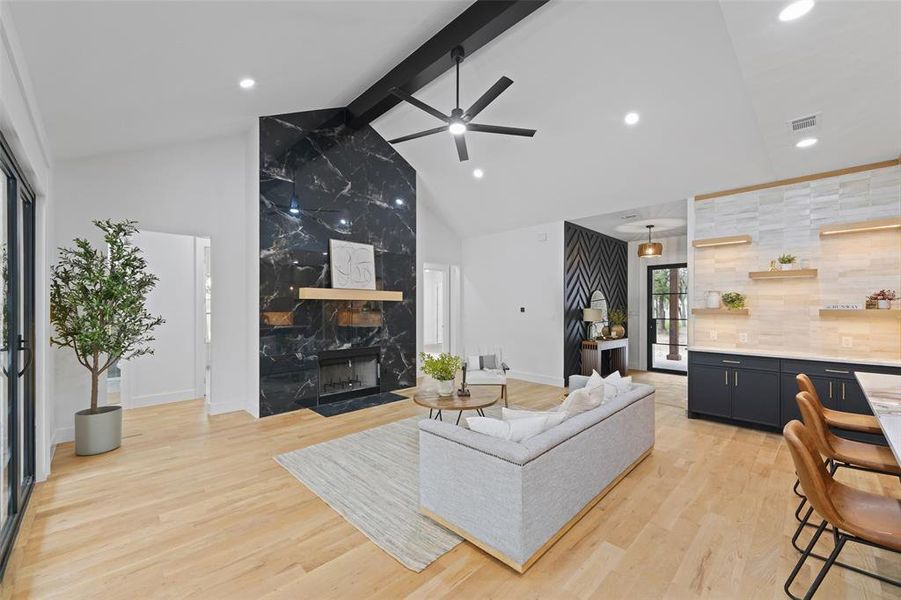 Furnished interior view inside a new home in , Weatherford (Image 11).