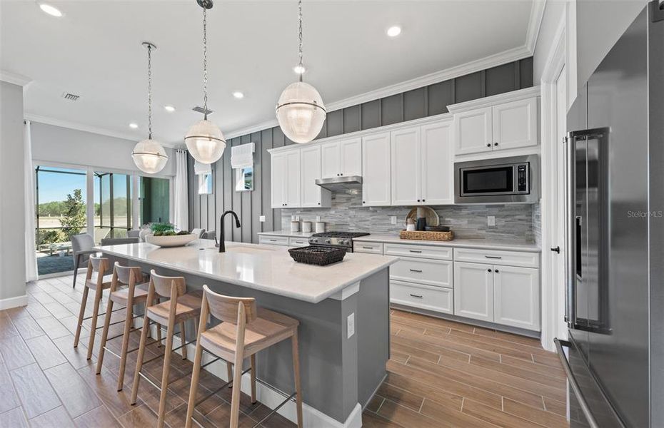 Furnished interior view inside a new home in BeachWalk by Manasota Key, Englewood (Image 4).