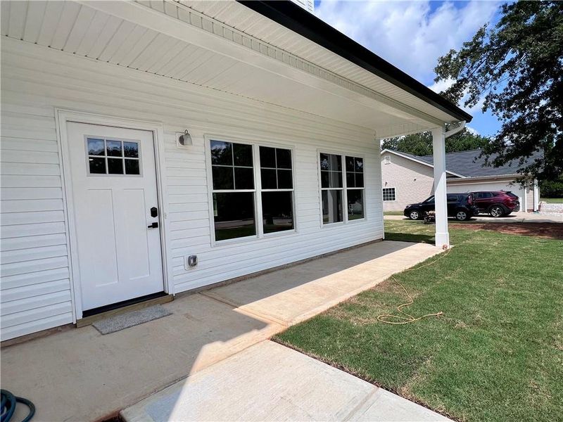 Exterior details and patio area of a home in , Monroe (Image 22).