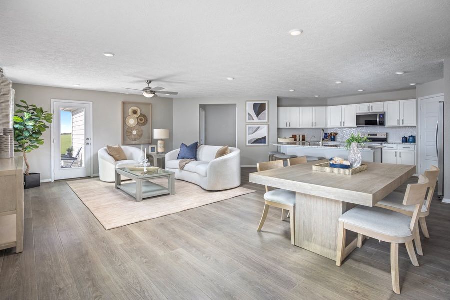 Representative furnished interior of a home built from the 1549 by KB Home in Brighton Trails, Hockley (Image 4).