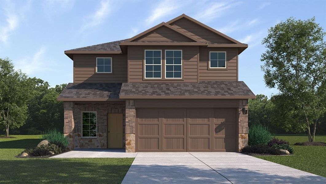 Front Elevation-D.R. Horton's Renae-All Home and community information, including pricing, included features, terms, availability and amenities, are subject to change at any time without notice or obligation. All Drawings, pictures, photographs, video, square footages, floor plans, elevations, features, colors and sizes are approximate for illustration purposes only and will vary from the homes as built. Front Elevation-D.R. Horton's Renae-All Home and community information, including pricing, included features, terms, availability and amenities, are subject to change at any time without notice or obligation. All Drawings, pictures, photographs, video, square footages, floor plans, elevations, features, colors and sizes are approximate for illustration purposes only and will vary from the homes as built.