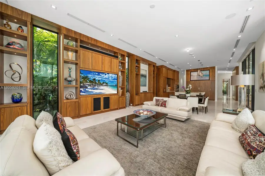 Furnished interior view inside a new home in , Coral Gables (Image 4).